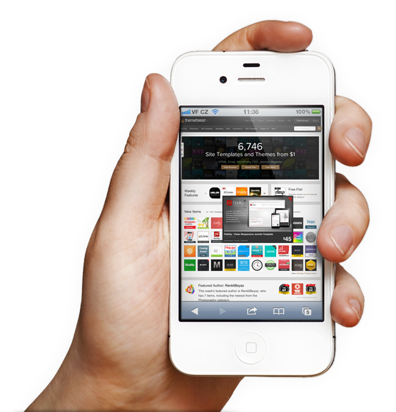iphone hand